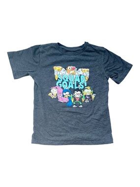 Vintage Cartoon Network Kids 'Squad Goals' Tee Boys- Large Cotton-blend
